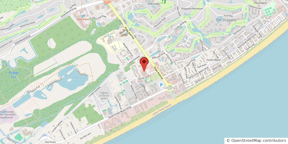 Map of 70 Pope Avenue, Hilton Head Island, SC